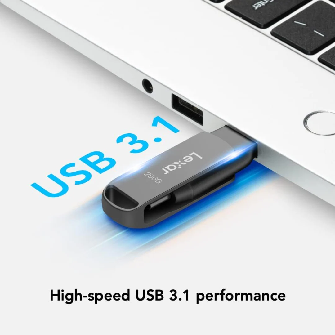 Lexar JumpDrive Dual Drive D400 32GB | 64GB | 128GB | 256GB USB 3.1 Type-C Metal Housing Flash Drive - Image 8