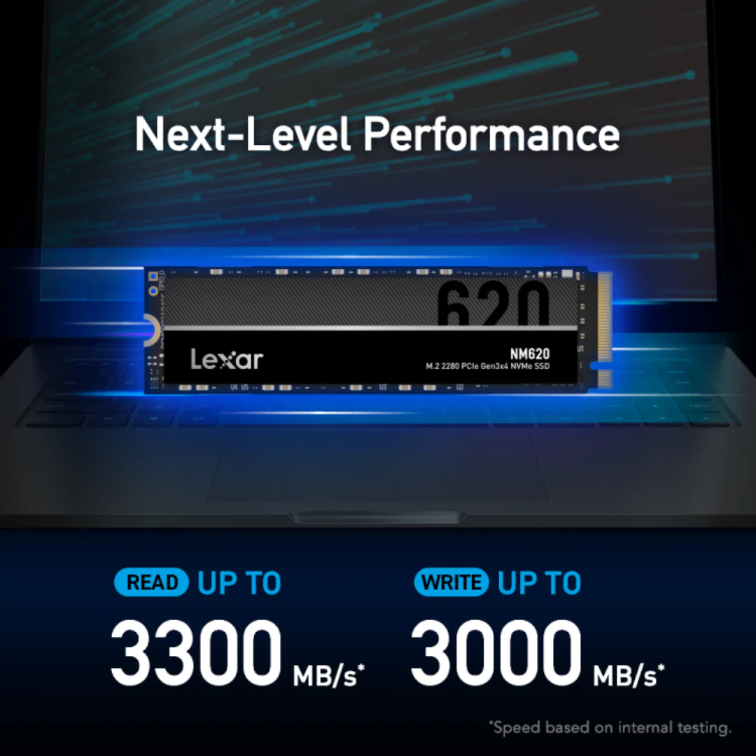 Lexar NM620 M.2 1TB NVMe SSD Gen3x4 PCIe 2280 3500MB/s Read LNM620X001T-RNNNG - Image 4