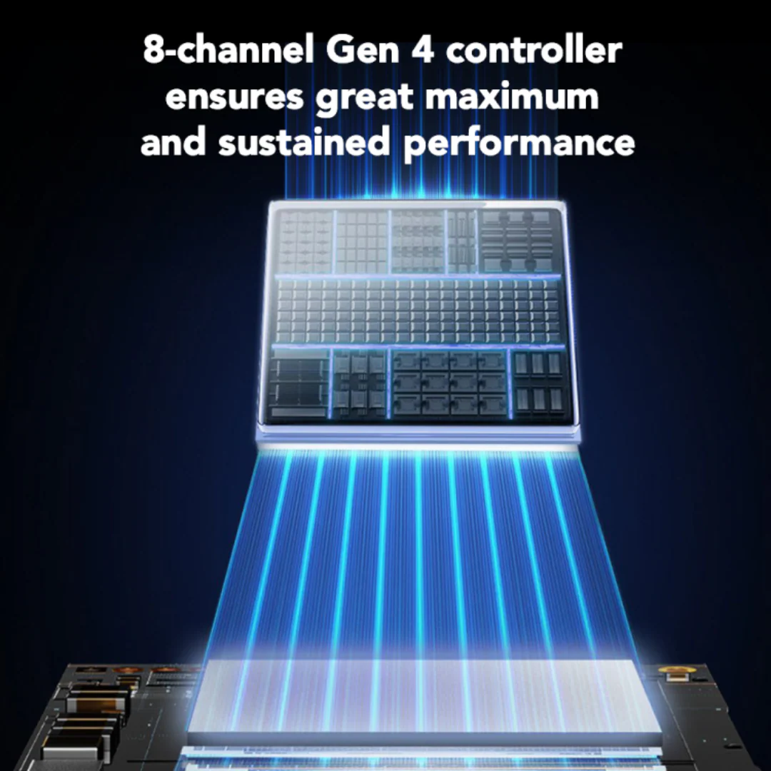 Lexar NQ780 1TB M.2 NVMe SSD Gen4x4 2280 PCIe 6500MB/s Read LNQ780X001T-RNNNG - Image 3