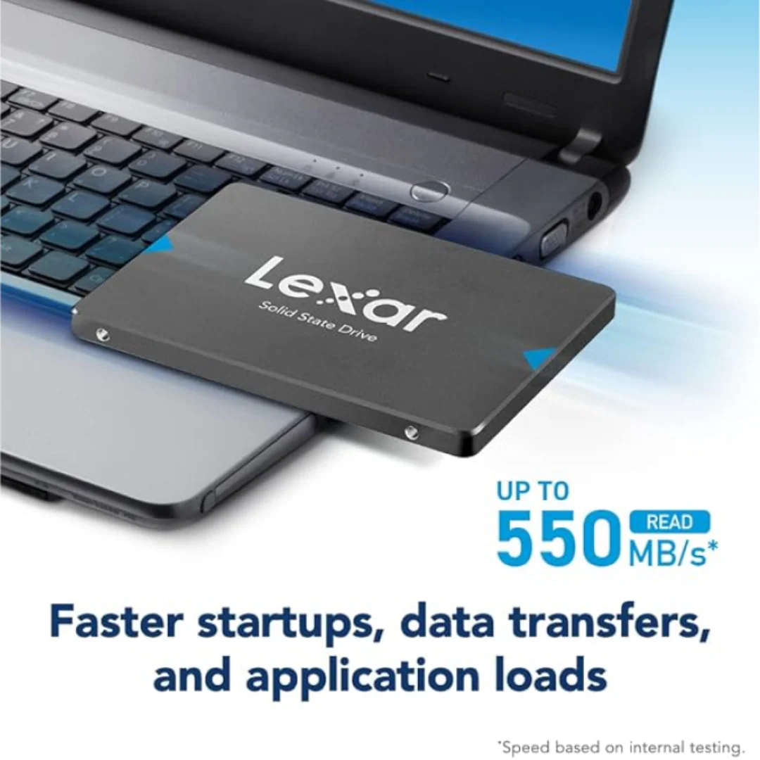 Lexar NS100 256GB 2.5 Inch SATA III (6Gb/s) Easy Set Up SSD Solid State Drive - Image 3