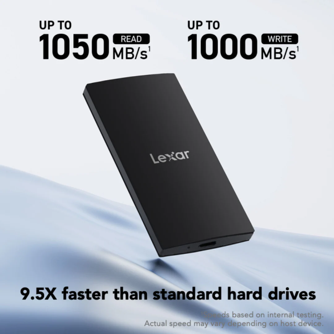 Lexar SL300 1TB USB 3.2 Gen 2 Type-C Portable SSD - Up To 1050MB/s Read & 1000MB/s Write LSL300001T-RNBNG - Image 4