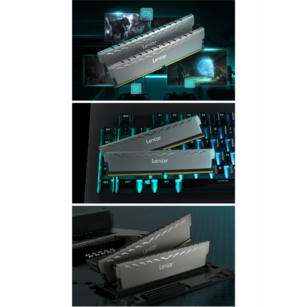 Lexar Thor 16GB Single DDR4 3200MHz Desktop Memory LD4BU016G-R3200GSXG - Image 4