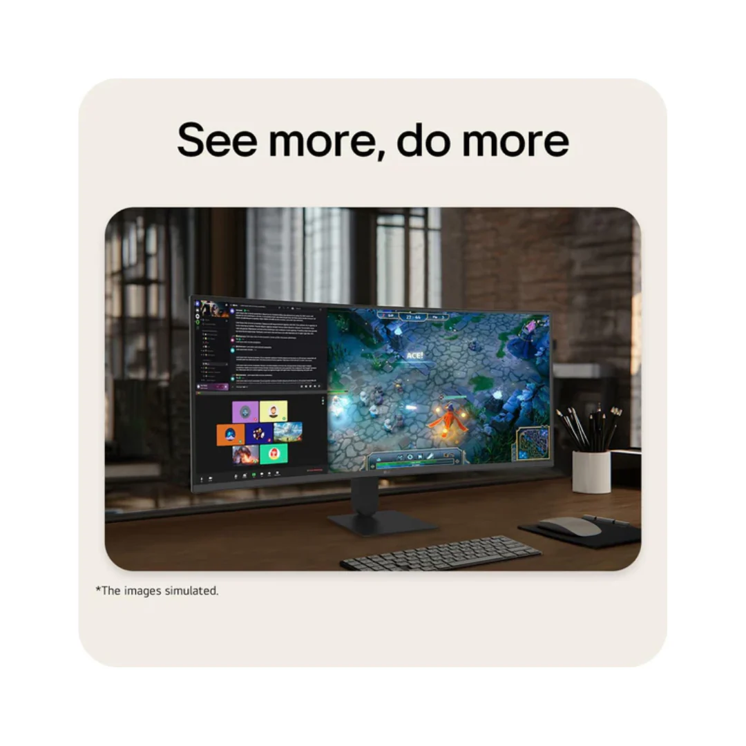 LG UltraWide 34U640B-B 34" WQHD (3440x1440) 144Hz 5ms GTG VA Curved Gaming Monitor with Tilt & Height Adjustment - Image 3