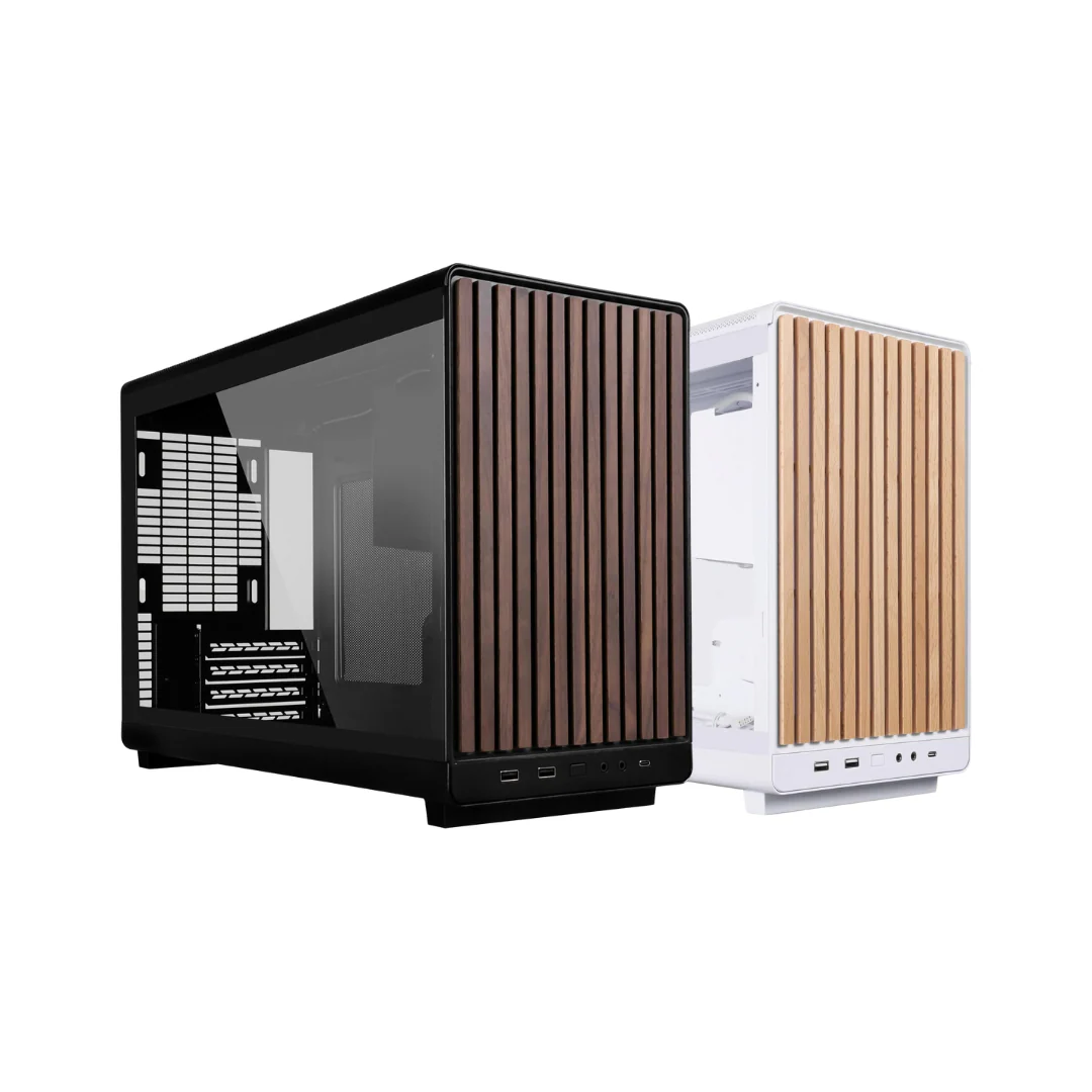 LIAN LI Dan A3 mATX Wooden TG mATX / Mini ITX Case (Black | White)
