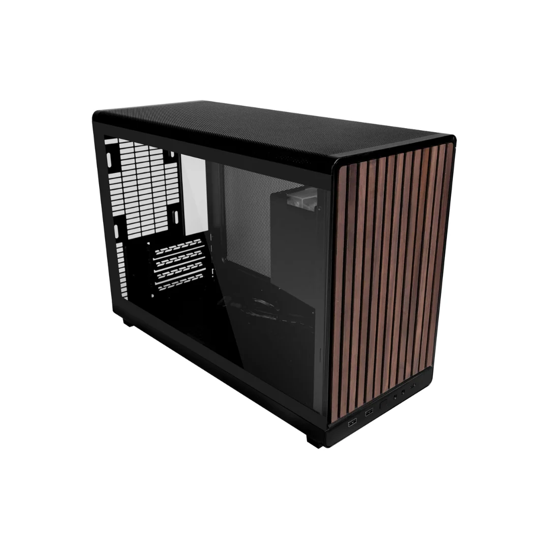 LIAN LI Dan A3 mATX Wooden TG mATX / Mini ITX Case (Black | White) - Image 3