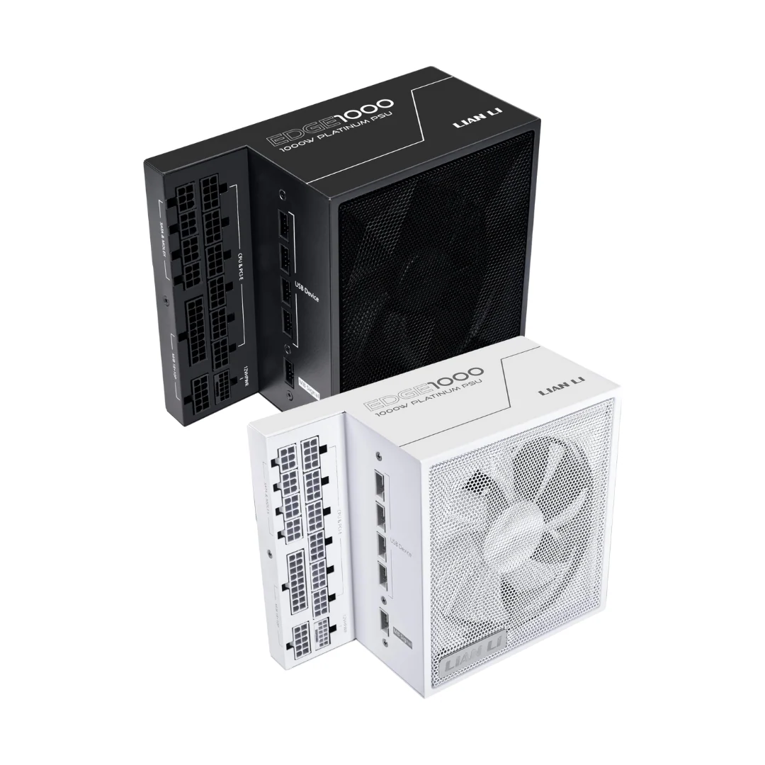 Lian Li Edge EG1000 Platinum 1000watts PSU Full Modular ATX3.1 PCIe5.1 L-shape for dual chamber