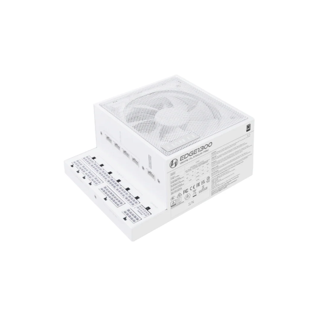 Lian Li Edge 850 Platinum 850W PSU EG0850 White Full Modular ATX3.1 PCIe5.1 L-shape for dual chamber - Image 2
