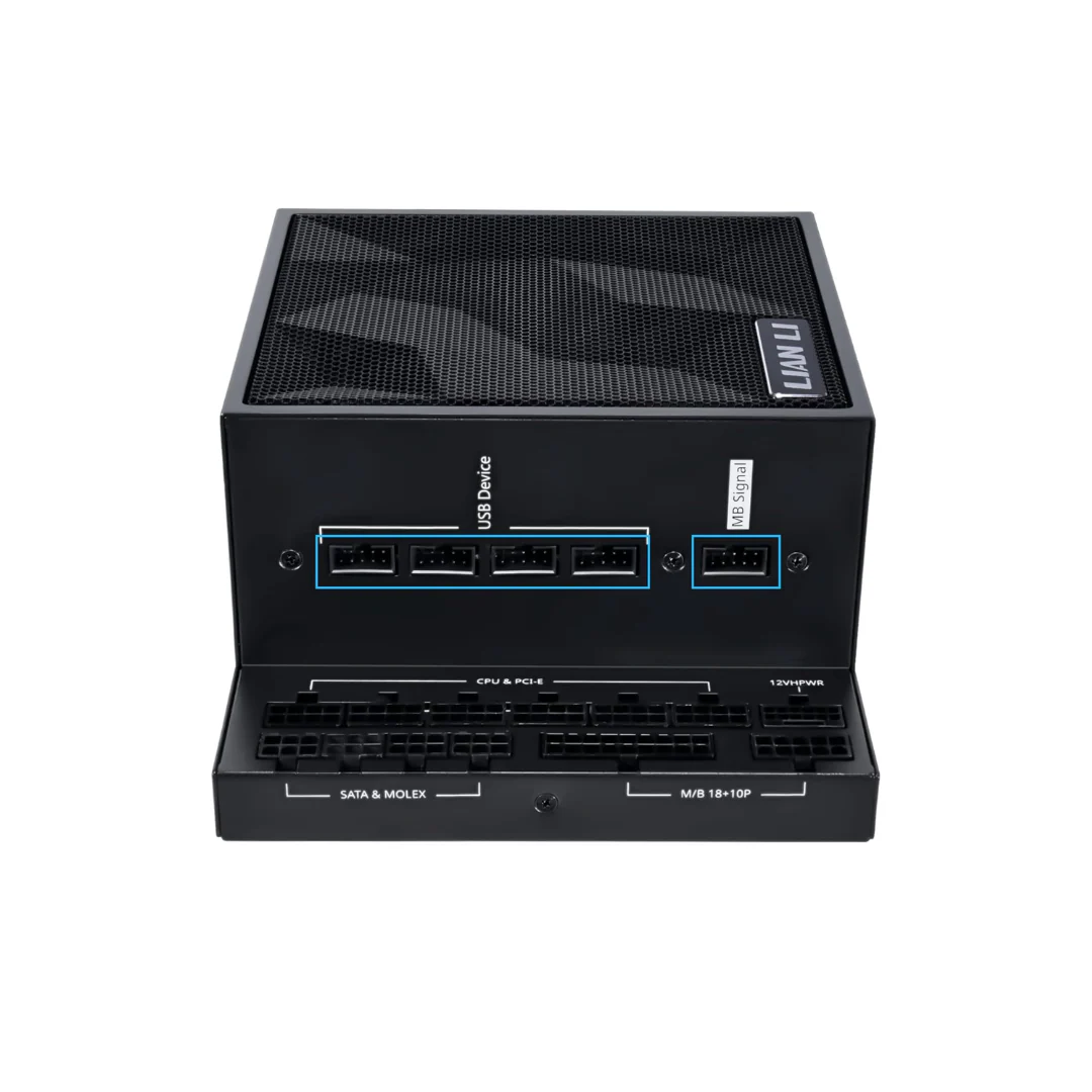 Lian Li Edge 850 Platinum 850W PSU EG0850 Black Full Modular ATX3.1 PCIe5.1 L-shape for dual chamber - Image 2
