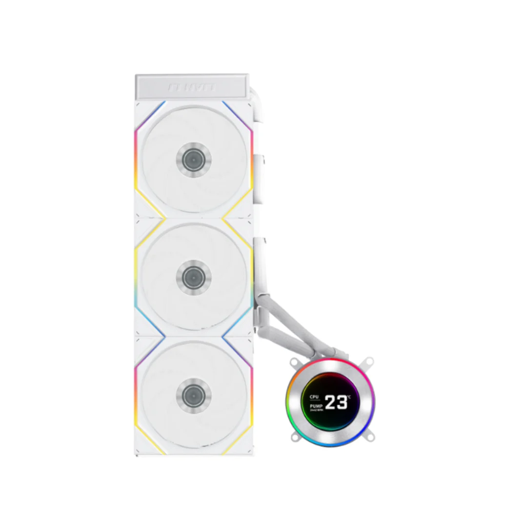 Lian Li HydroShift II LCD-C 360TL RGB 360mm AIO LC Cooler LCD Display ( Black | White ) - Image 2