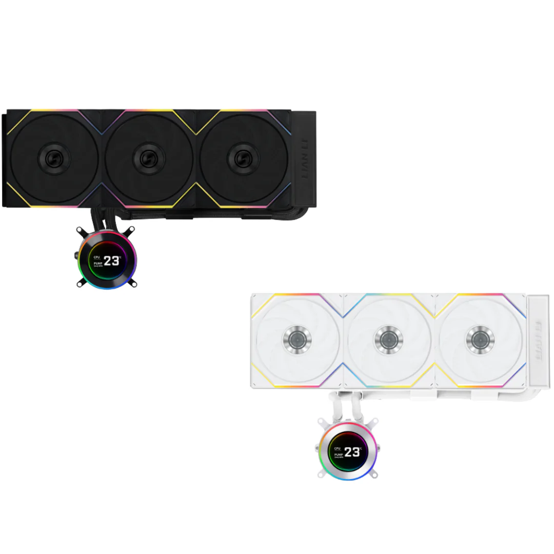 Lian Li HydroShift II LCD-C 360TL RGB 360mm AIO LC Cooler LCD Display ( Black | White ) - Image 3