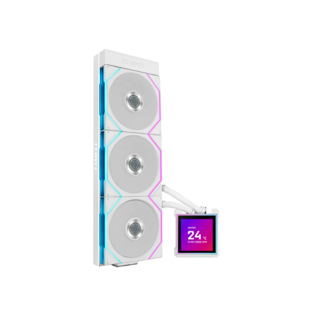 Lian Li HydroShift II LCD-S 360CL w/ SL Wireless Fan AIO Liquid Cooler (Black | White) - Image 2