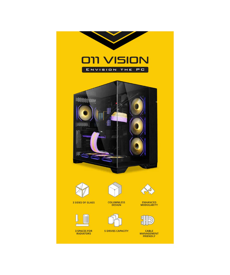 Lian Li O11 Vision Black TG ATX Mid Tower Case O11VX ( Pre Order ) - Image 4