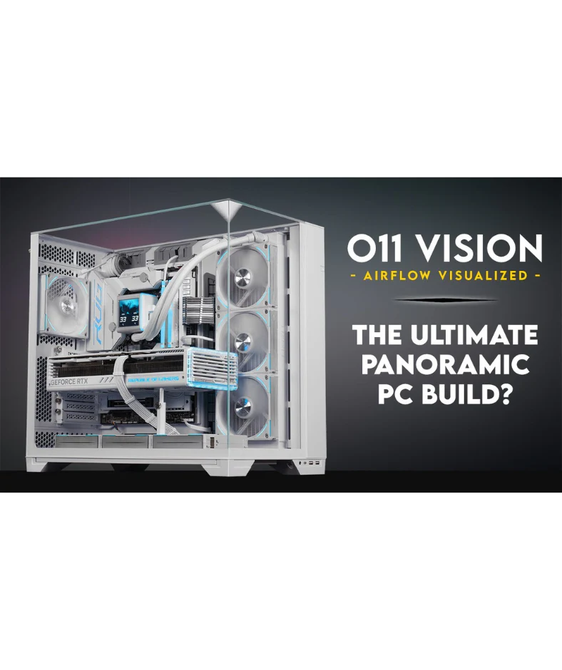 Lian Li O11 Vision White TG ATX Mid Tower Case O11VW ( Pre Order ) - Image 4