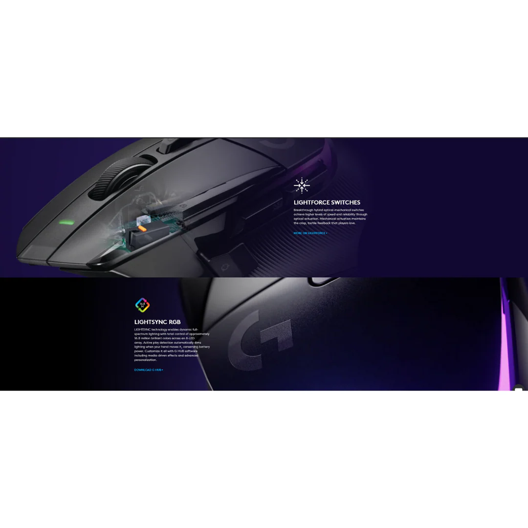 Logitech G502 X Plus Lightspeed Wireless RGB Gaming Mouse - Image 5