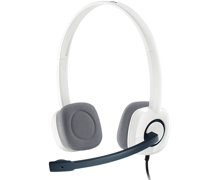 Logitech H150 Stereo Headset with Noise-Cancelling Mic - White 981-000453