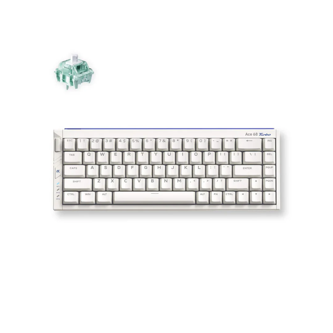 MCHOSE Ace 68 Turbo 16K Polling Rate Full Aluminum Esports Hall Effect Keyboard (White | Pink | Red)