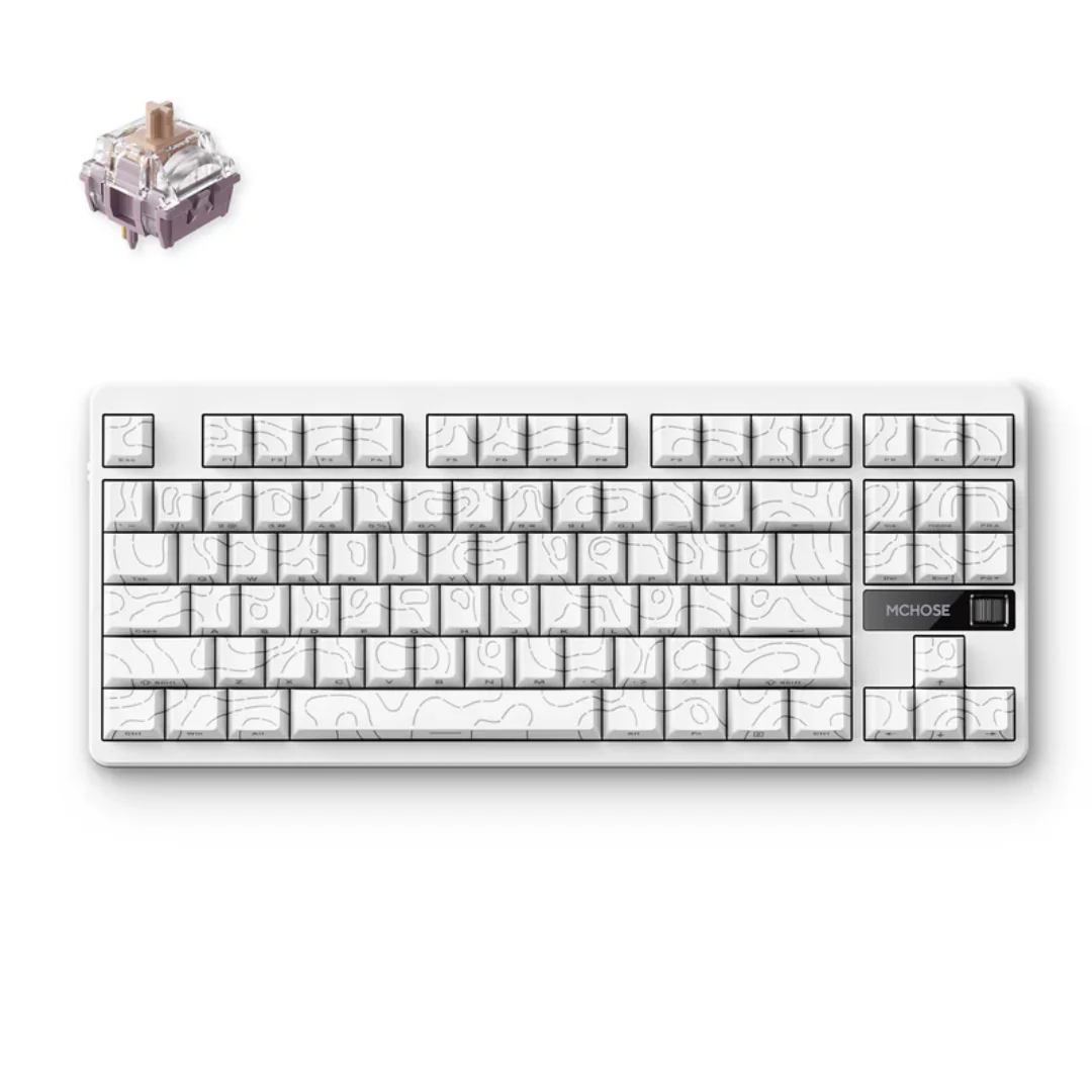MCHOSE G87 Wireless Gasket Mount Mechanical Keyboard - 80% Layout, Tri-mode, 10000mAh Battery - Image 2