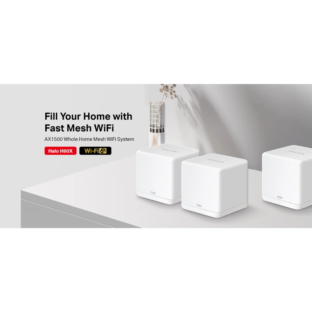 Mercusys Halo H60X (3-pack) AX1500 Whole Mesh WiFi 6 - Image 4