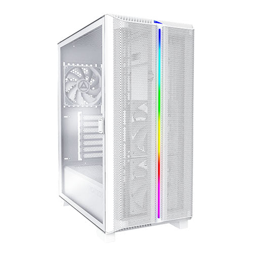 Montech Sky One Lite ATX Swivel Glass Side Panel PC Case ( White - No box | Black )