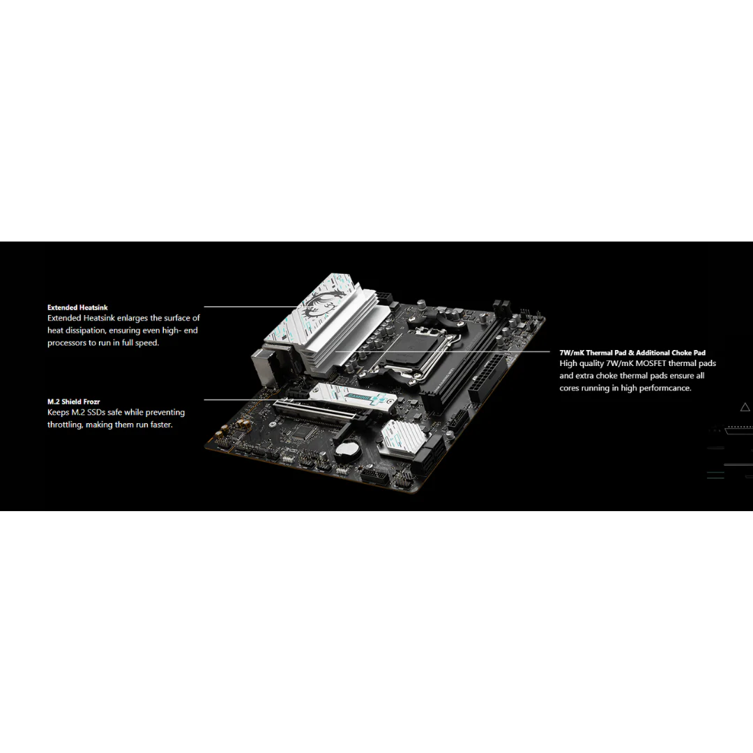 MSI B650M Gaming WiFi DDR5 mATX AM5 Motherboard - Image 4