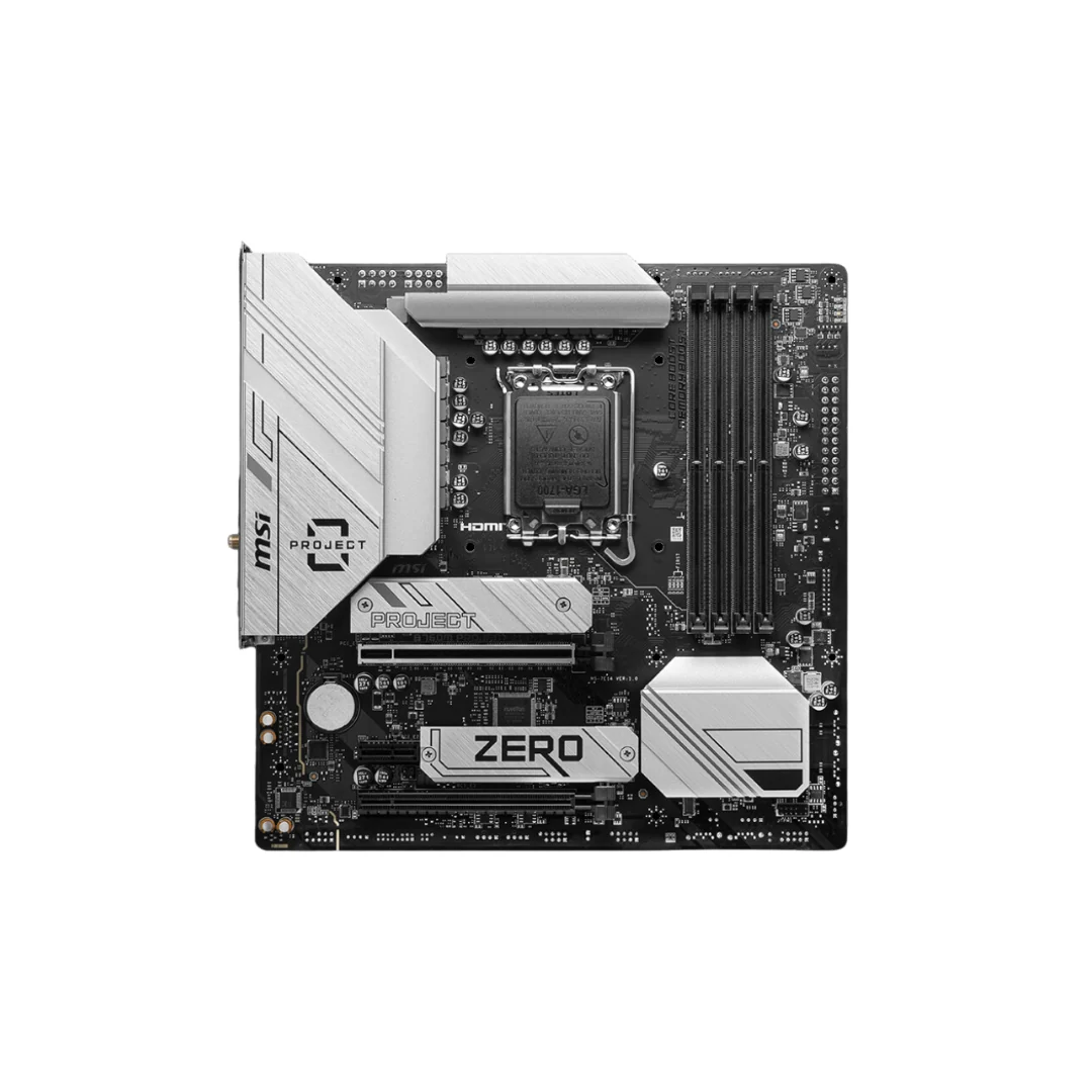MSI B760M Project Zero 4*DDR5 LGA 1700 Motherboard 911-7E14-001 - Image 2