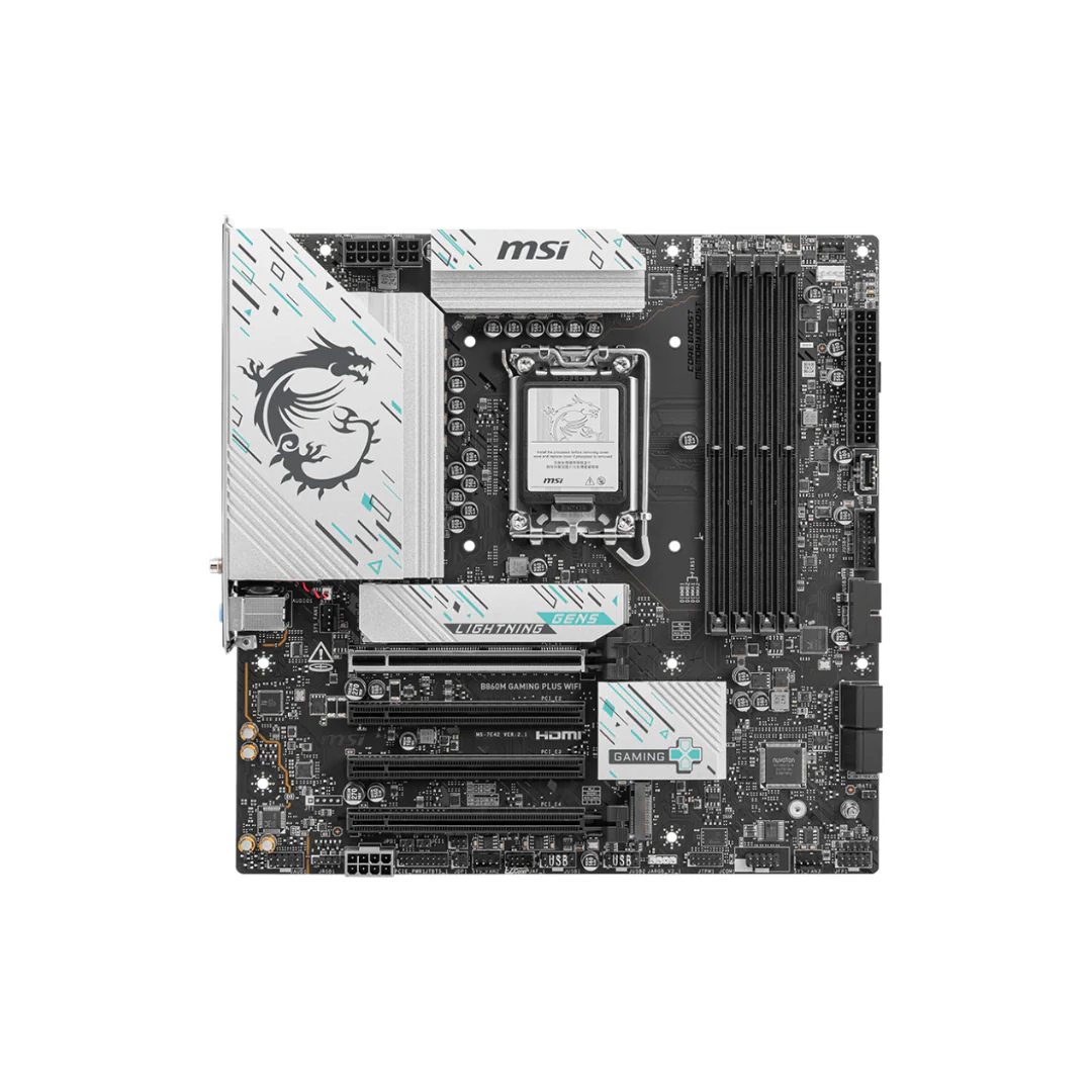 MSI B860M Gaming Plus WiFi 4*D5 mATX LGA1851 Motherboard - Image 2