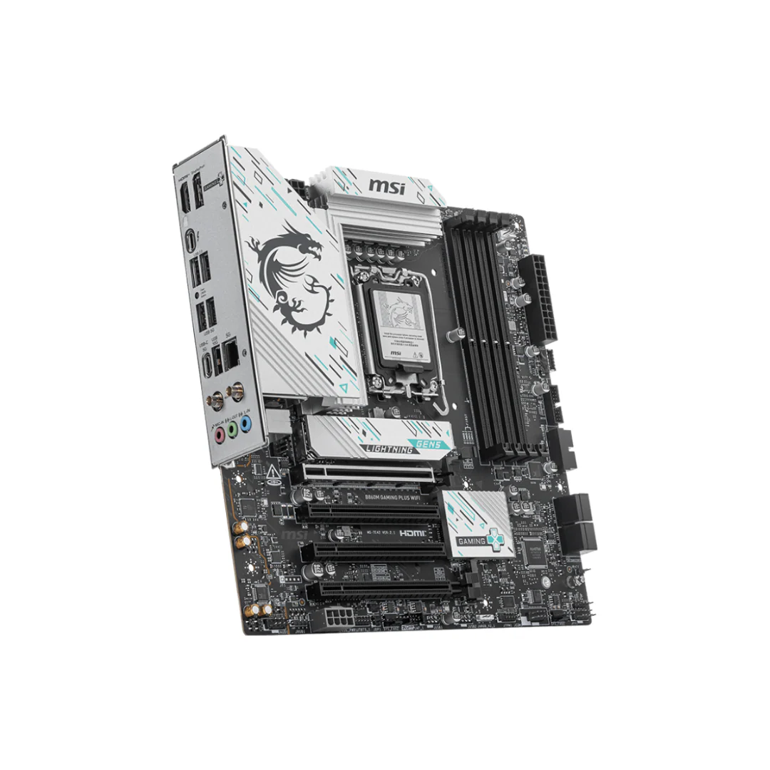 MSI B860M Gaming Plus WiFi 4*D5 mATX LGA1851 Motherboard - Image 3