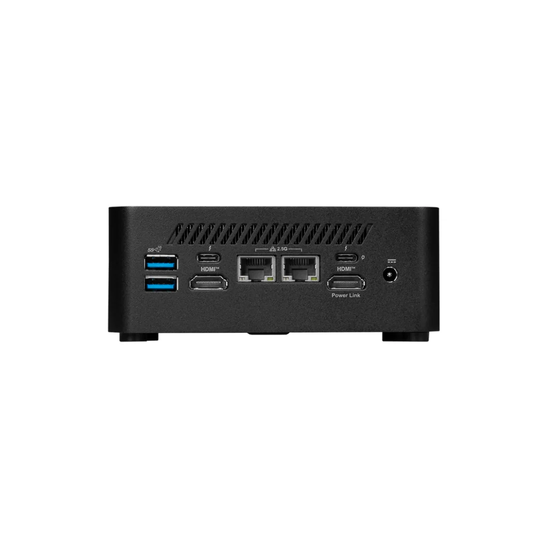 MSI CUBI NUC 1M-078BPH Barebone Desktop - Ultra 7 mini Desktop PC Intel Core SOC chipset i7-150U processor | GP | DDR5 Ready | WLAN AX 211 + BT 5.3 | NO OS/MEMORY/HDD/SDD/ODD/Peripherals | 120W - Image 3