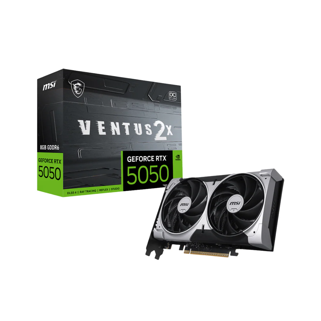 MSI RTX 5050 Ventus 2X OC 8GB GDDR6 Graphics Card
