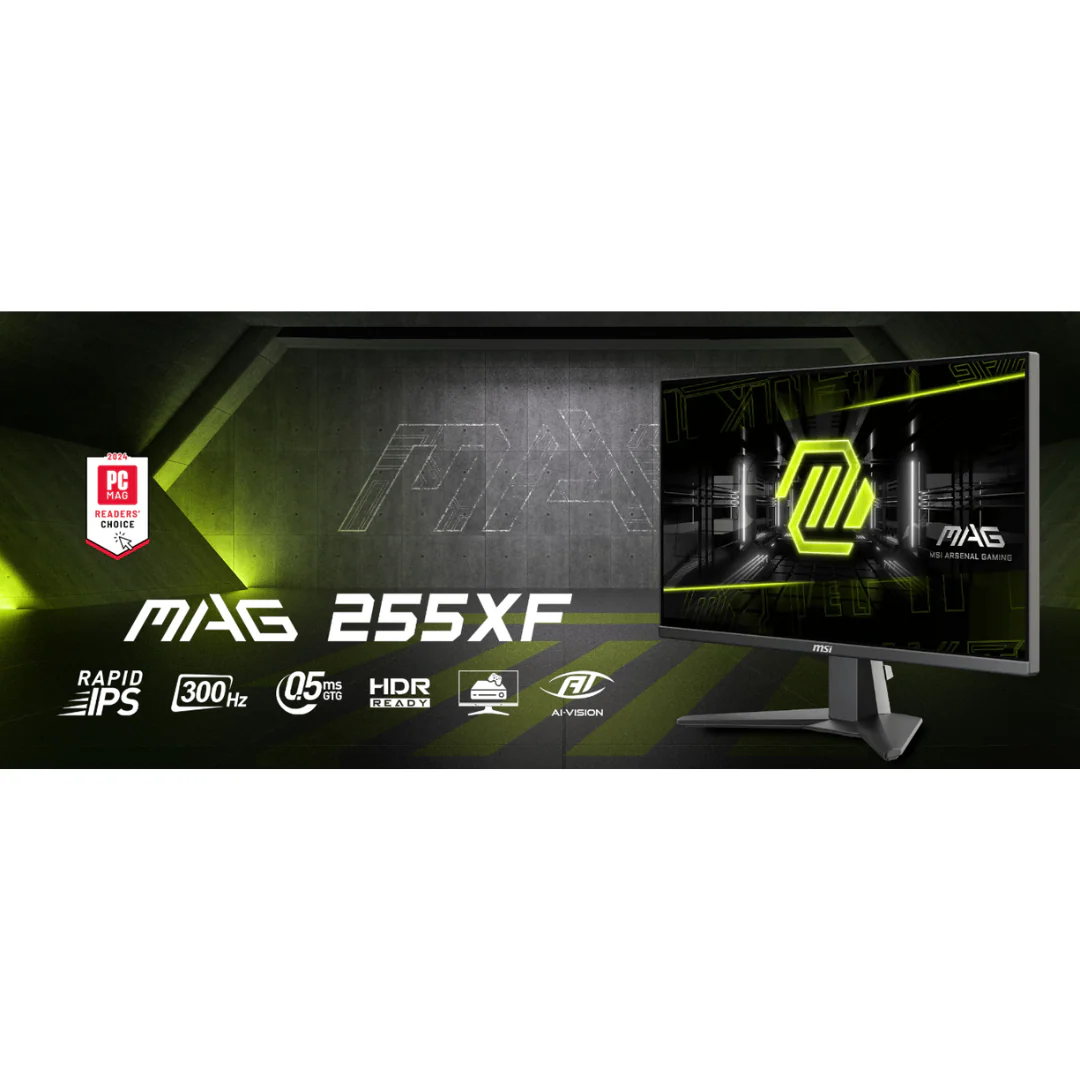 MSI MAG 255XF 24.5" IPS 300Hz FHD (1920x1080) 0.5ms GtG Rapid Gaming Monitor - Image 4