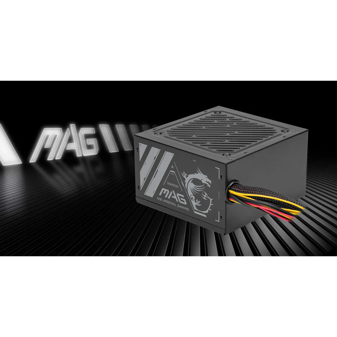 MSI MAG A500N-H 500W Black 1200mm 80+ Non Modular Power Supply - Image 4