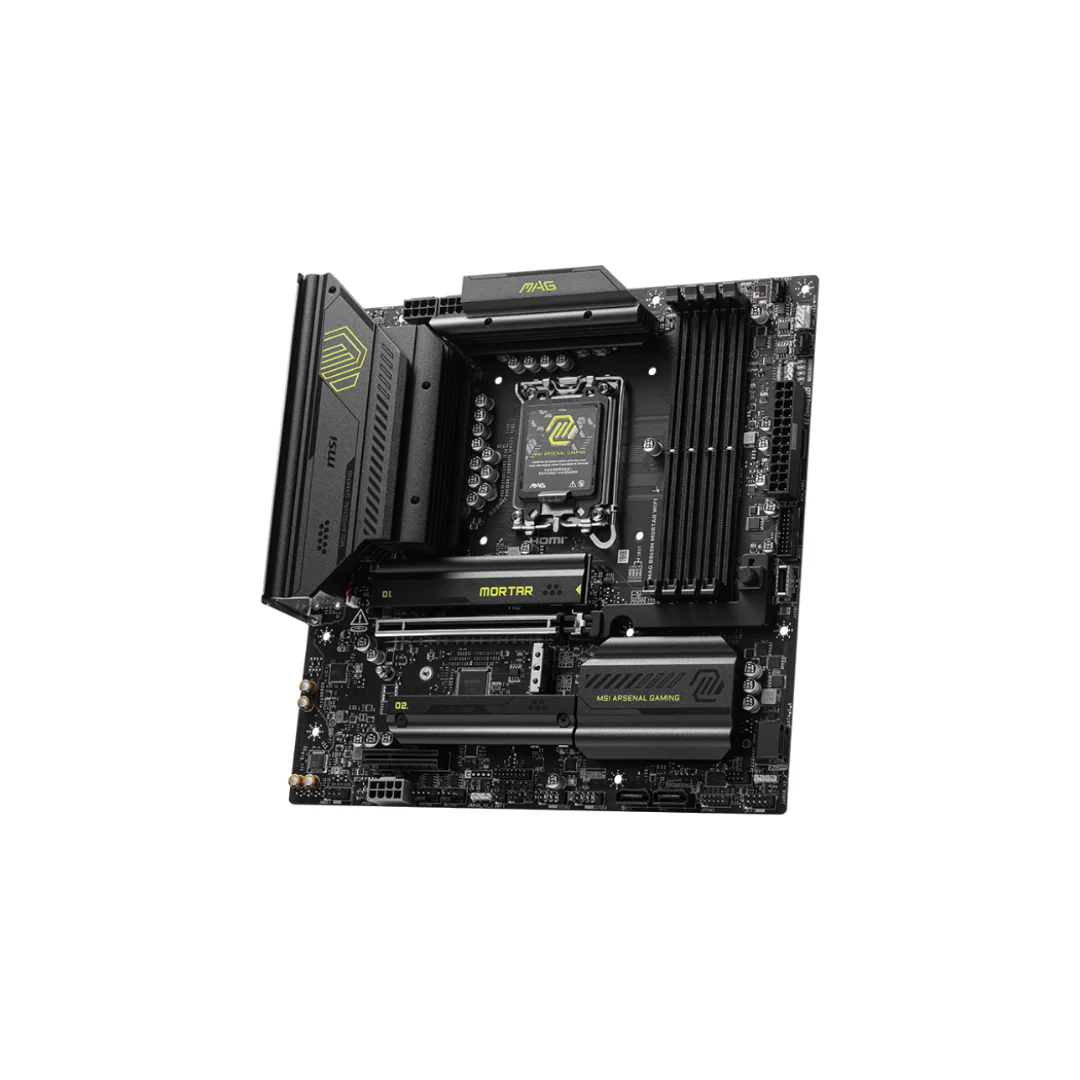 MSI MAG B860M Mortar WiFi 4*D5 mATX LGA1851 Motherboard - Image 2