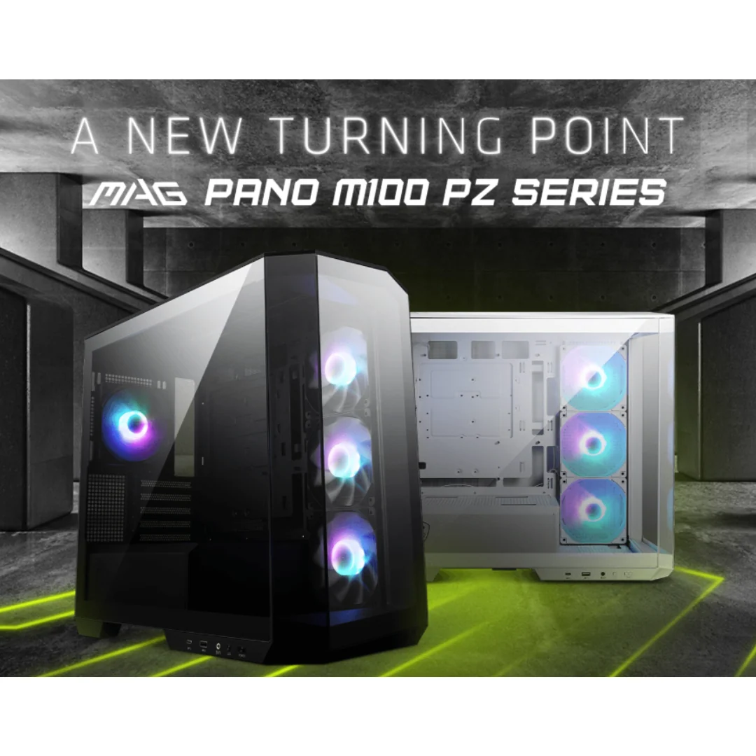 MSI MAG Pano 100R PZ ATX Mid Tower Tempered Glass Gaming Case - Image 4