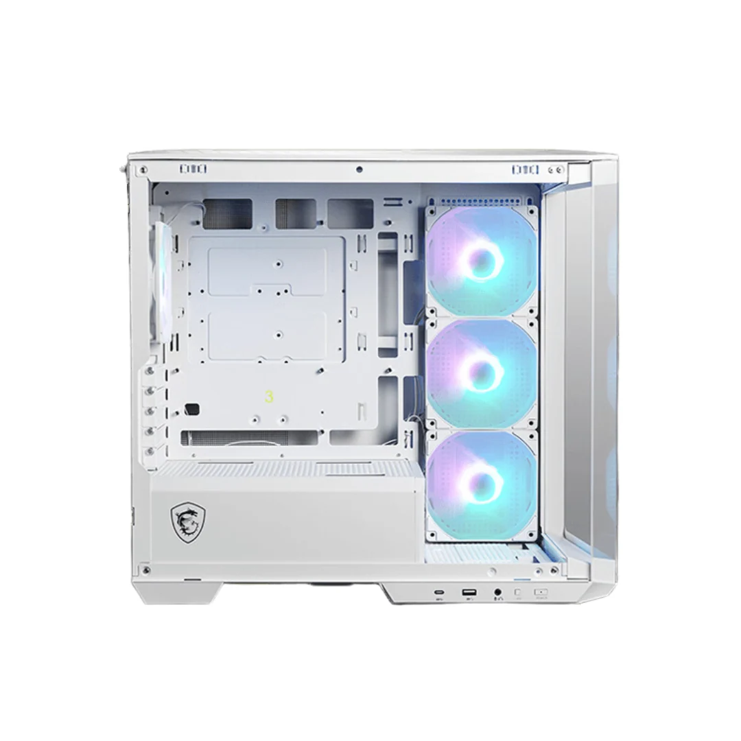 MSI MAG PANO M100R PZ White Mid Tower Case (4*120mm ARGB Fans) - Image 3