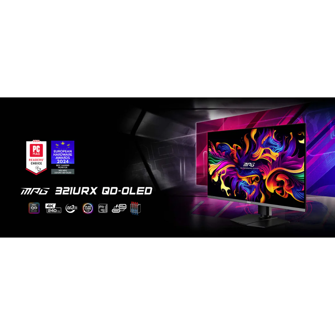 MSI MPG 321URX QD-OLED Black 32" 240Hz UHD 3840X2160 0.03ms (GTG) Flat Gaming Monitor - Image 4
