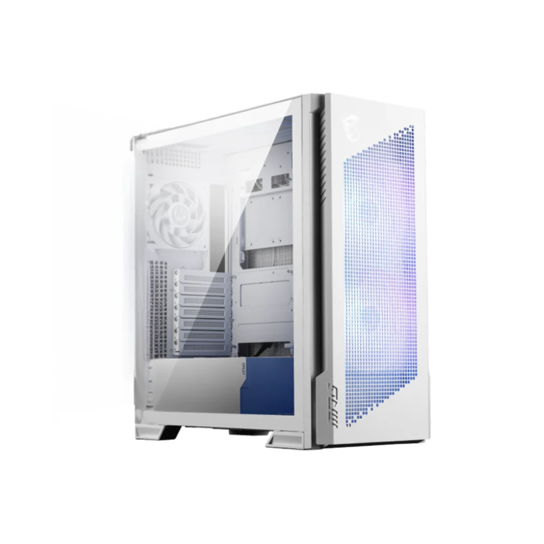 MSI MPG Velox 300R Airflow PZ ATX Case with 3*120mm ARGB Fan (Black | White) - Image 2