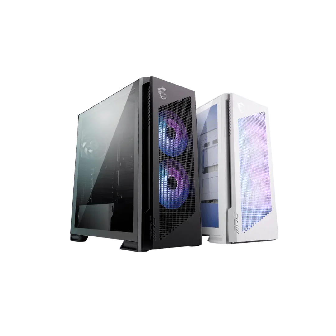 MSI MPG Velox 300R Airflow PZ ATX Case with 3*120mm ARGB Fan (Black | White) - Image 3