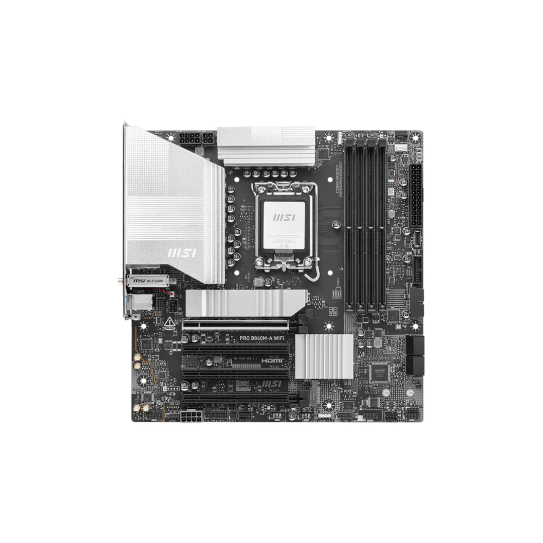 MSI Pro B860M-A WiFi 4*D5 mATX LGA1851 Motherboard - Image 2