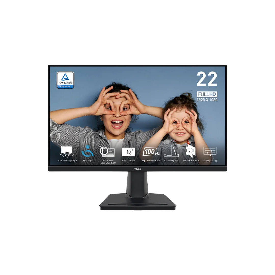 MSI Pro MP225V 21.5" VA 100Hz FHD 1920x1080 1ms MPRT Business & Productivity Monitor