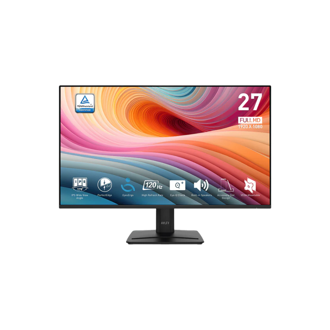 MSI Pro MP275 E2 27" Black IPS 120Hz FHD (1920x1080) Business & Productivity Monitor