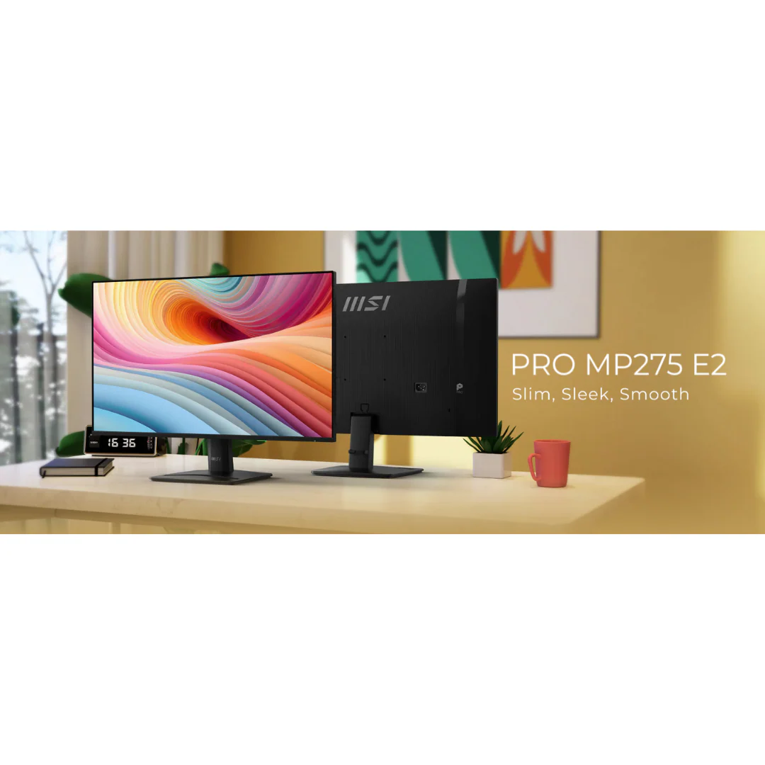 MSI Pro MP275 E2 27" Black IPS 120Hz FHD (1920x1080) Business & Productivity Monitor - Image 4