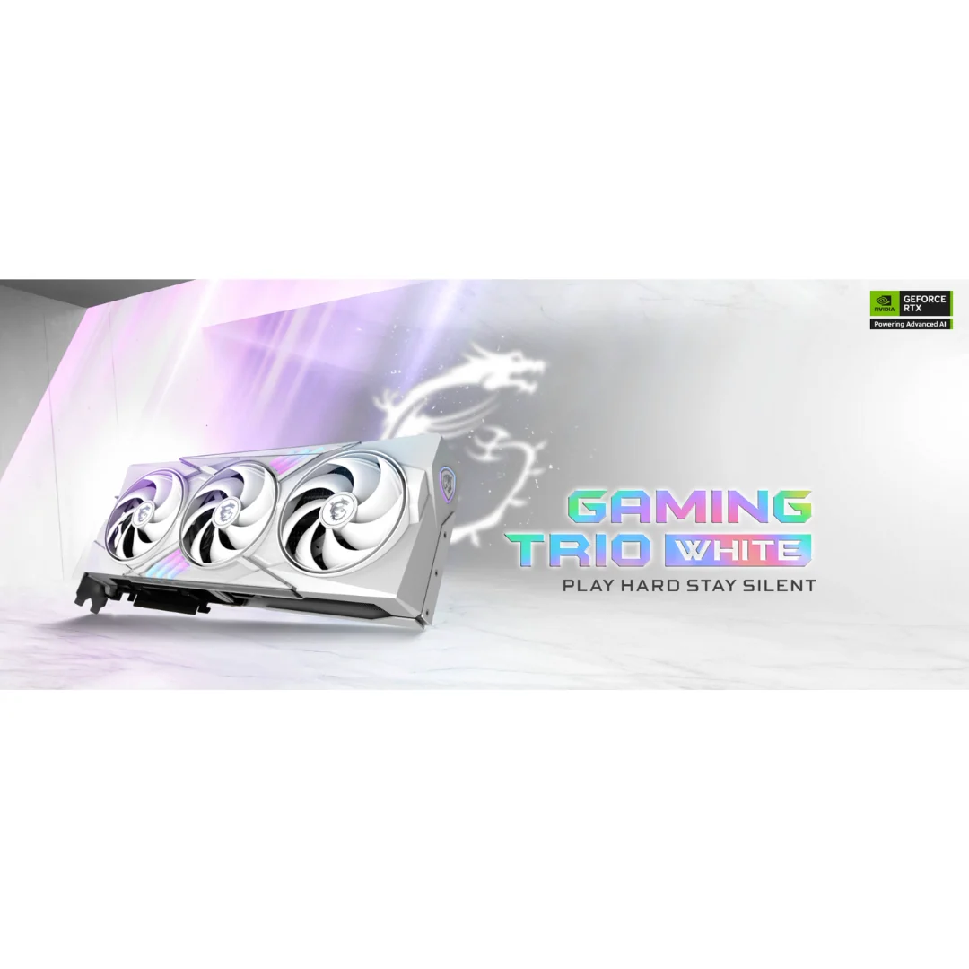 MSI RTX 5080 16G Gaming Trio 16G OC WHITE Graphics Card - Image 4
