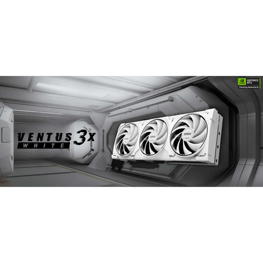 MSI RTX 5080 Ventus 3X OC 16GB White GDDR7 Graphics Card - Image 4