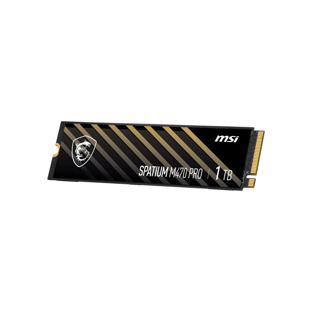MSI Spatium M470 Pro 1TB M.2 PCIe4.0 NVMe 3D NAND Flash Solid State Drive - Image 2