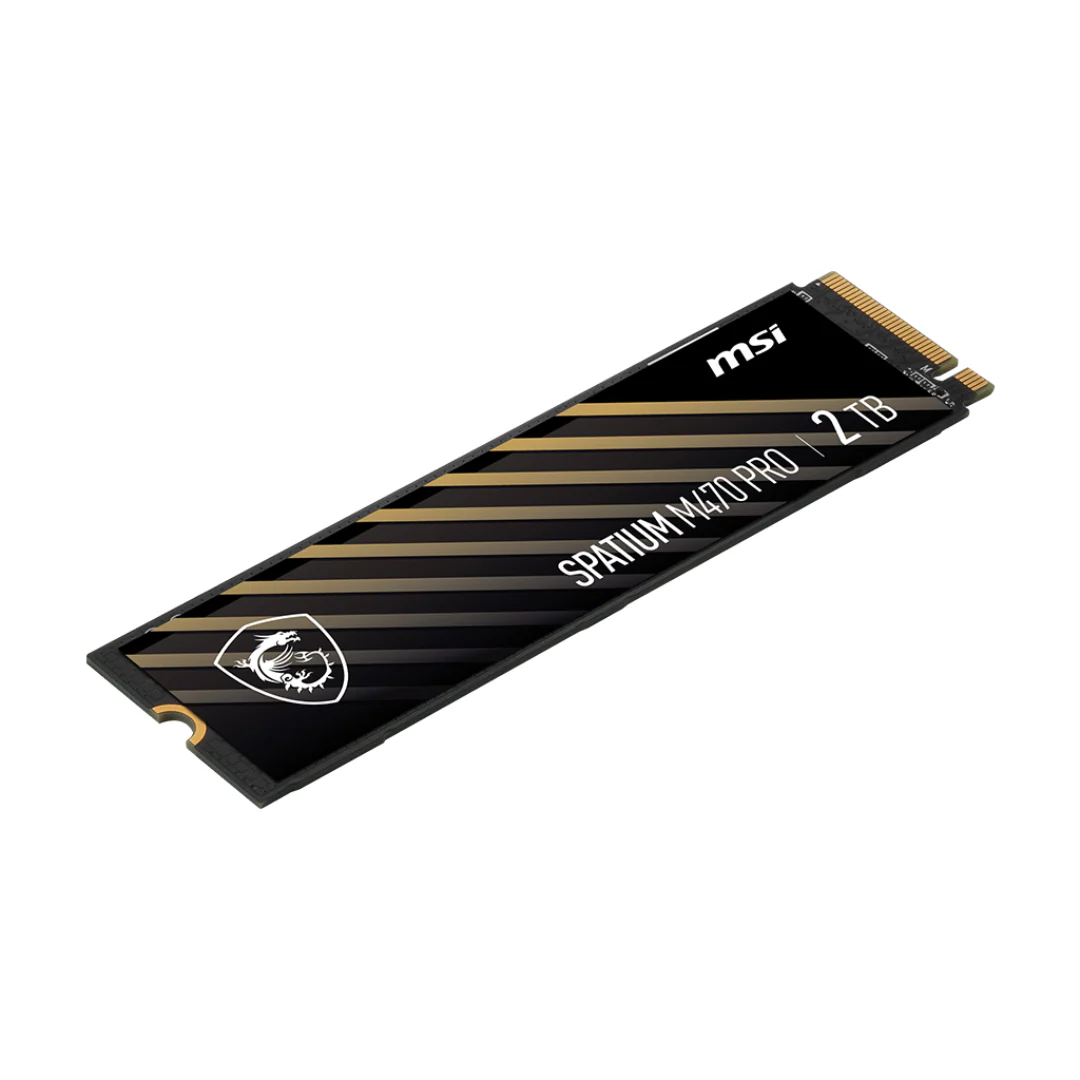 MSI Spatium M470 Pro 2TB M.2 PCIe4.0 NVMe 3D NAND Flash Solid State Drive - Image 2