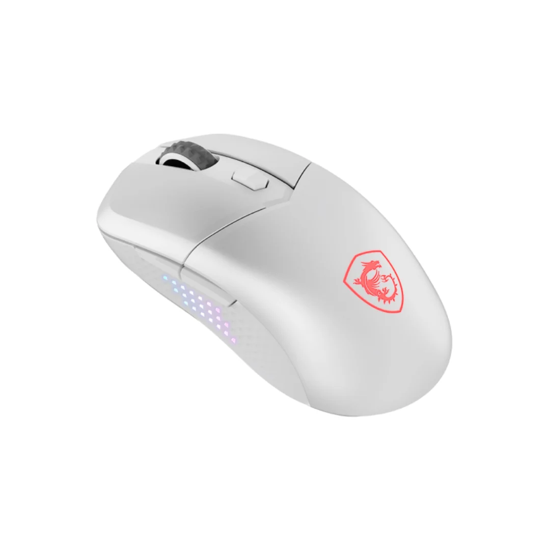 MSI Versa 300 Elite Wireless White Gaming Mouse - Image 2