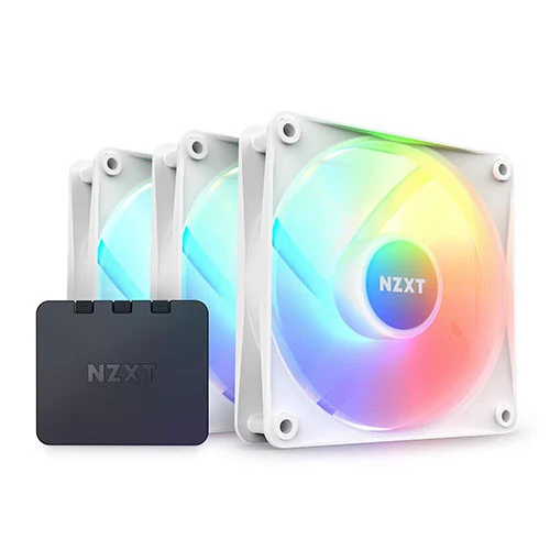 NZXT F120 RGB Core 3pack 120mm Case Fan ( Black Fan RF-C12TF-B1 | White RF-C12TF-W1 ) - Image 2