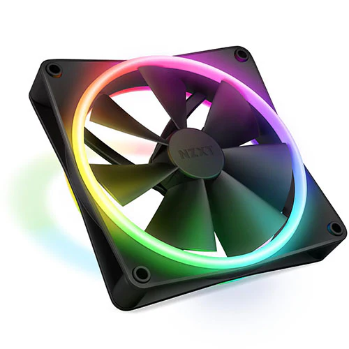 NZXT F120 RGB DUO 120mm Case Fan ( White RF-D12SF-W1 | Black RF-D12SF-B1 ) - Image 2
