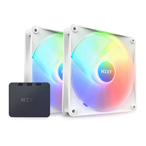 NZXT F140 RGB Core 2Pack 140mm Fan ( Black RF-C14DF-B1 / White RF-C14DF-W1 ) - Image 2