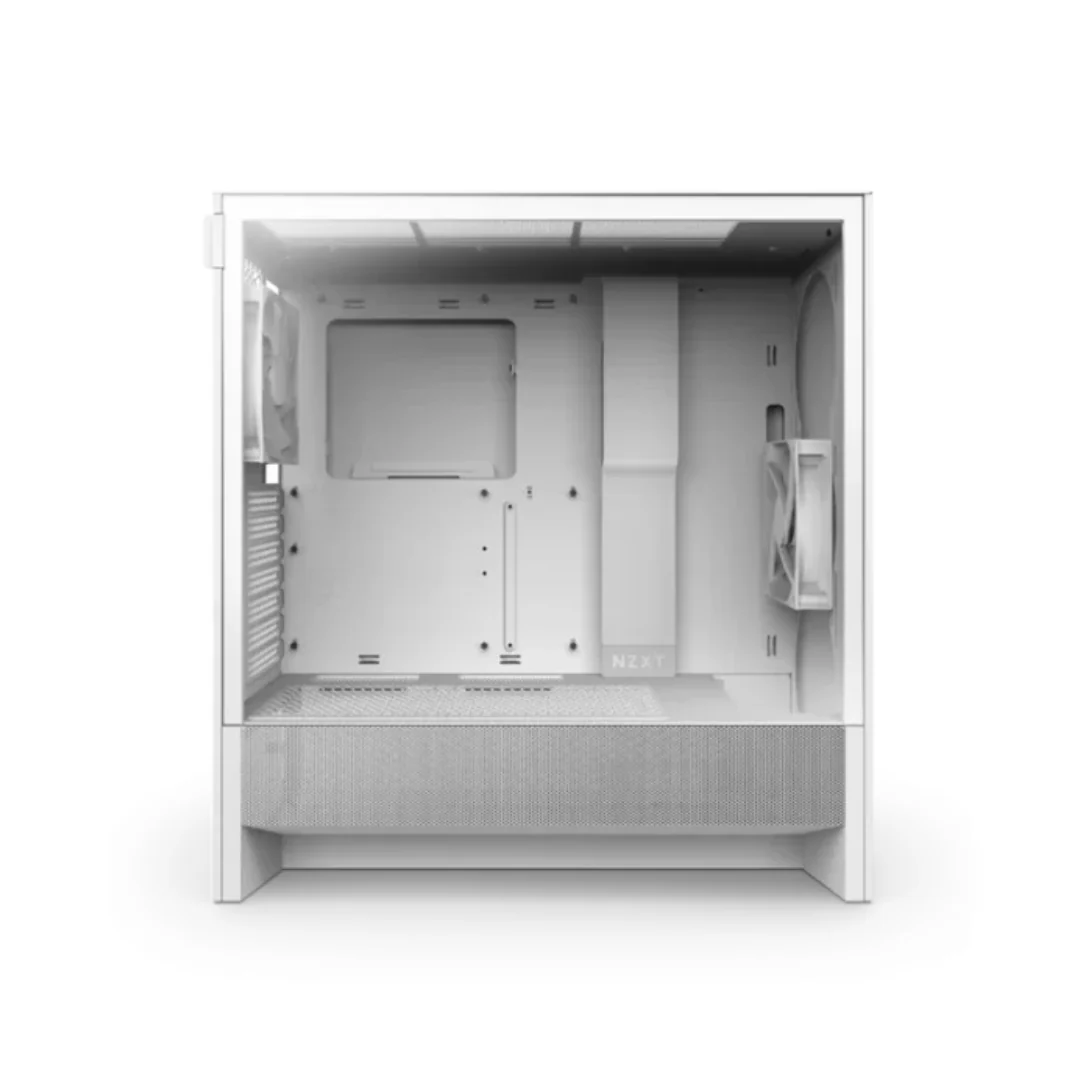 NZXT H5 Flow (2024) Compact ATX Mid-Tower Airflow Case with RGB Fans CC-H52FW-01 - Image 2